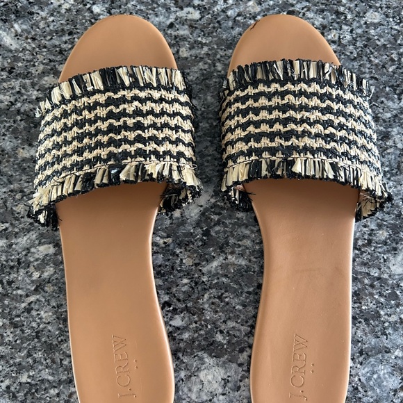 J Crew Raffia Sandal - Picture 1 of 3